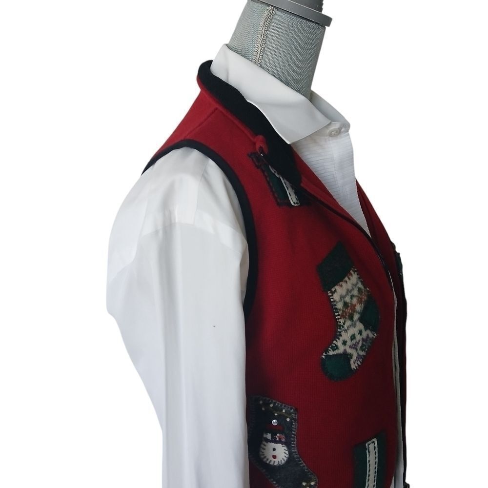Vintage Woolrich Vest Wool Red Christmas Holiday Y2K